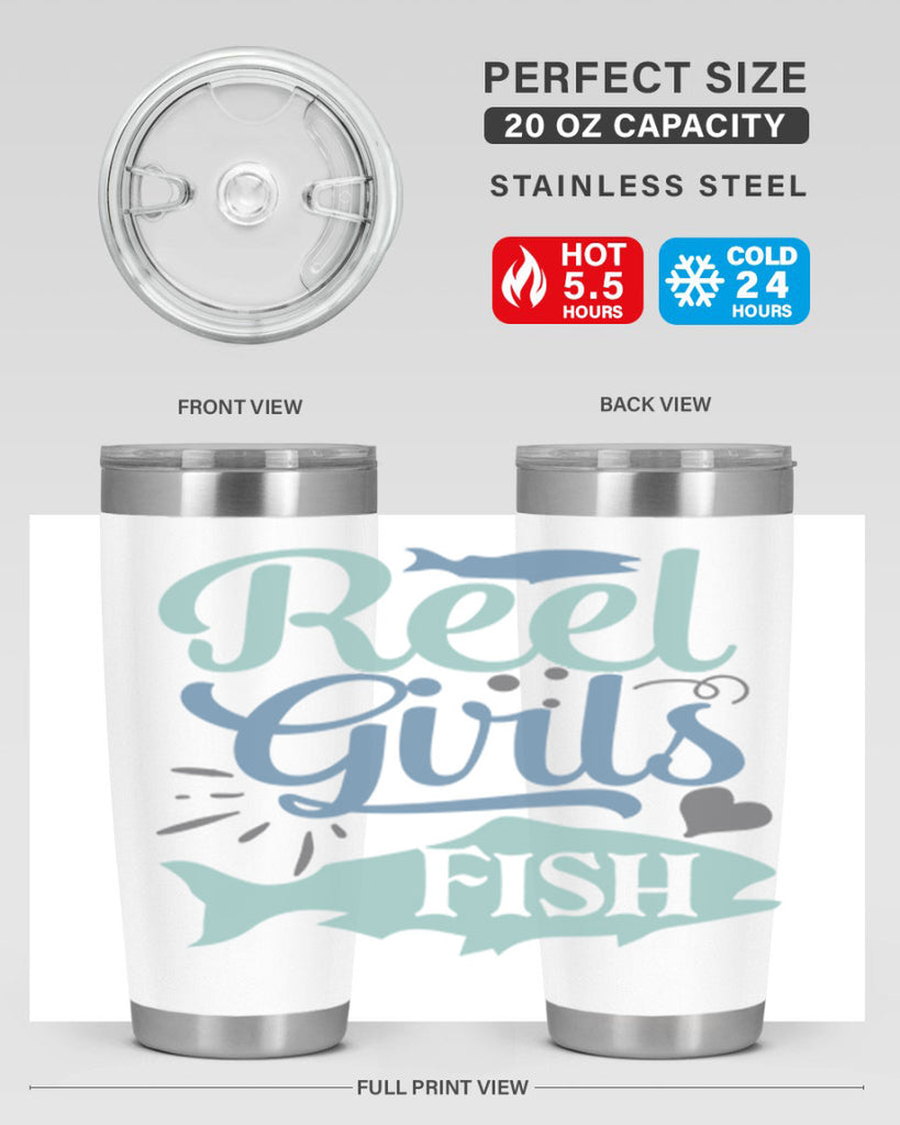 reel girls fish 198#- fishing- Tumbler