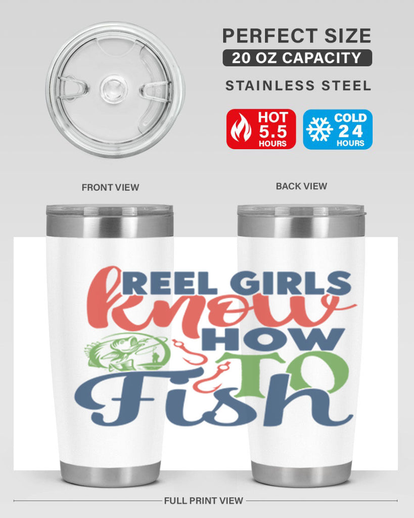 reel girls know how to fish 197#- fishing- Tumbler