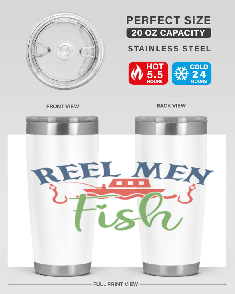 reel men fish 196#- fishing- Tumbler