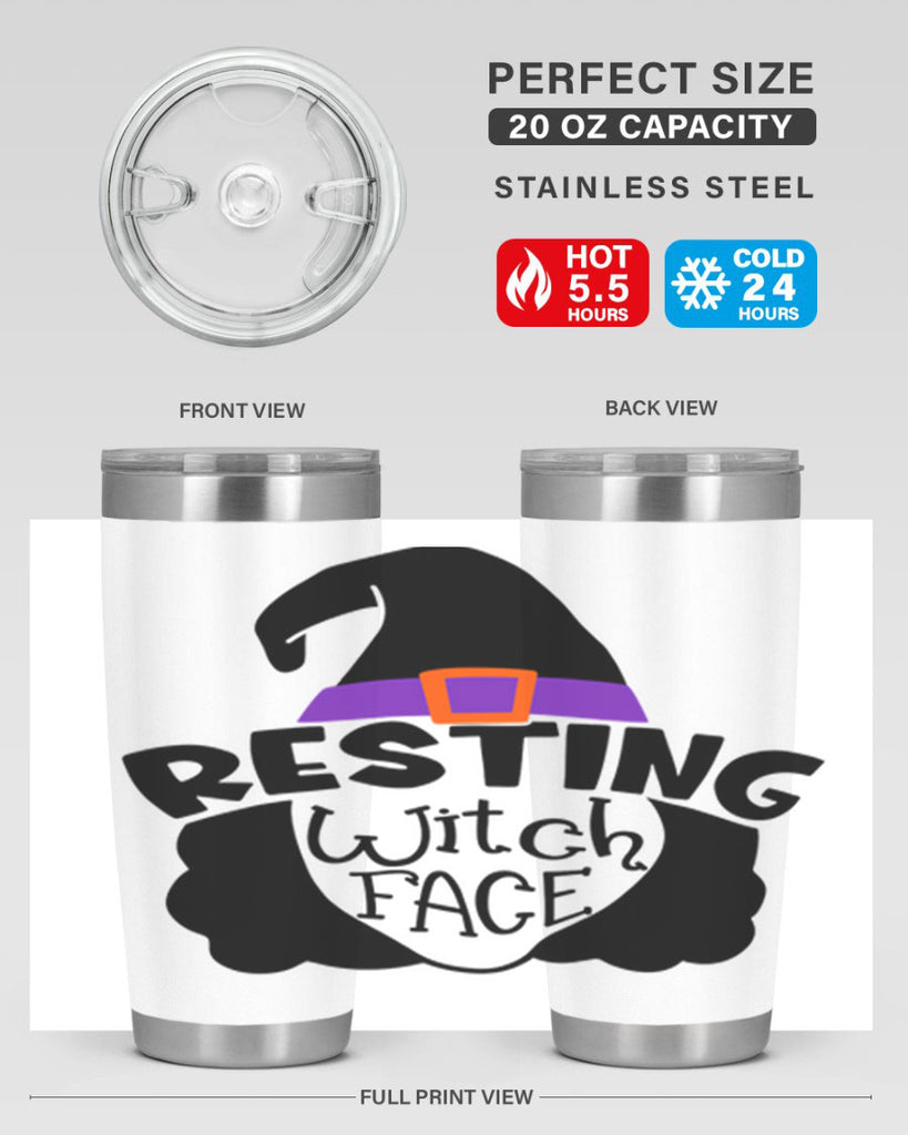 resting witch face 28#- halloween- Tumbler