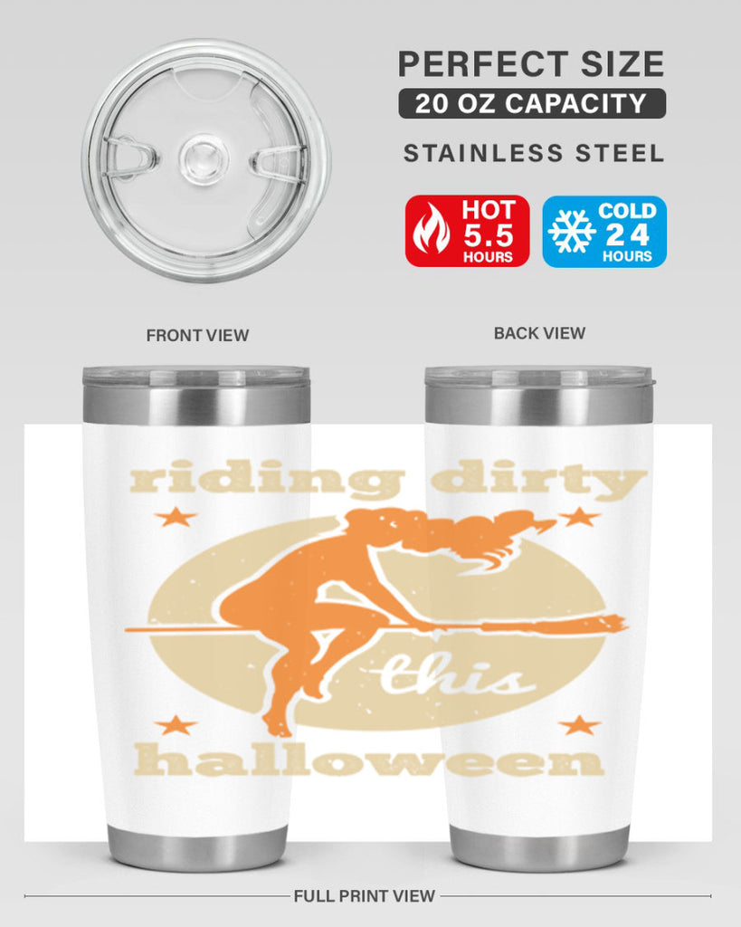 riding dirty this halloween 133#- halloween- Tumbler