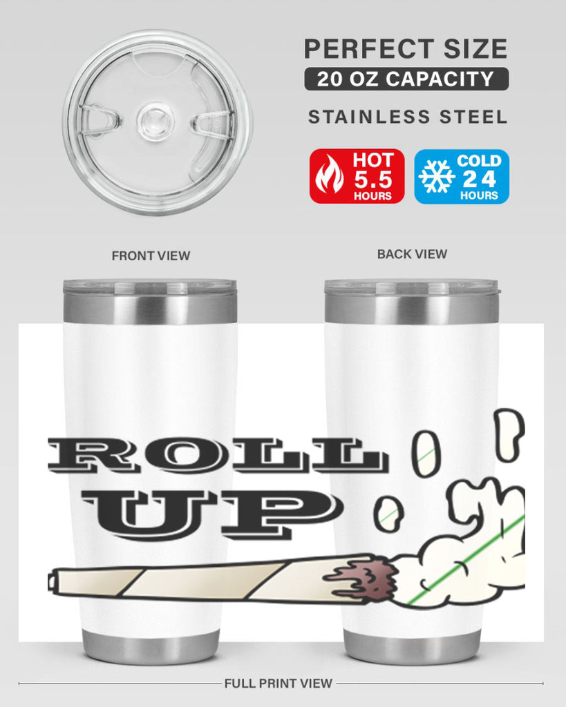 roll up 229#- marijuana- Tumbler