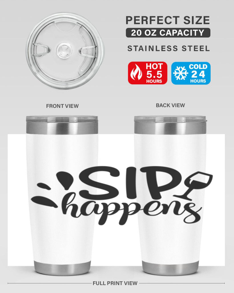 sip happens 162#- wine- Tumbler