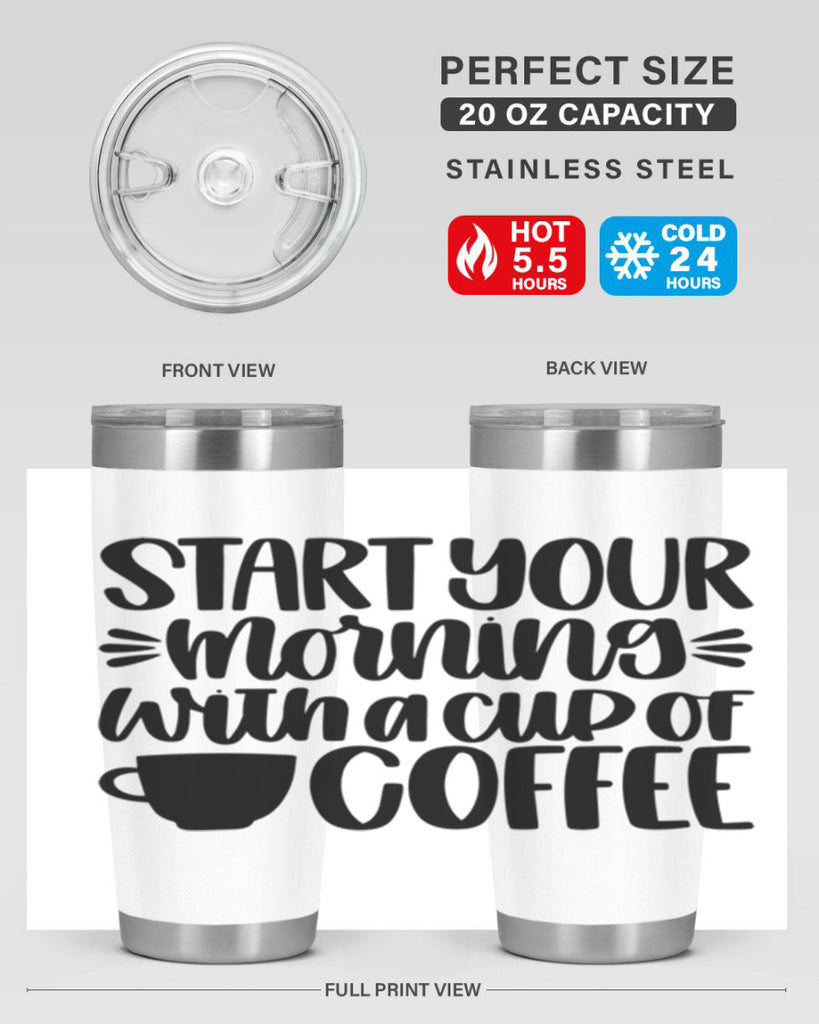 start your morning with 28#- coffee- Tumbler