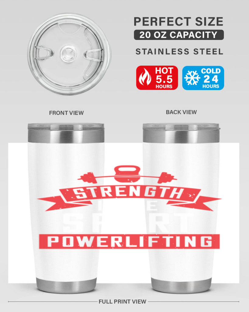 strength i like sport powerlifting 73#- gym- Tumbler
