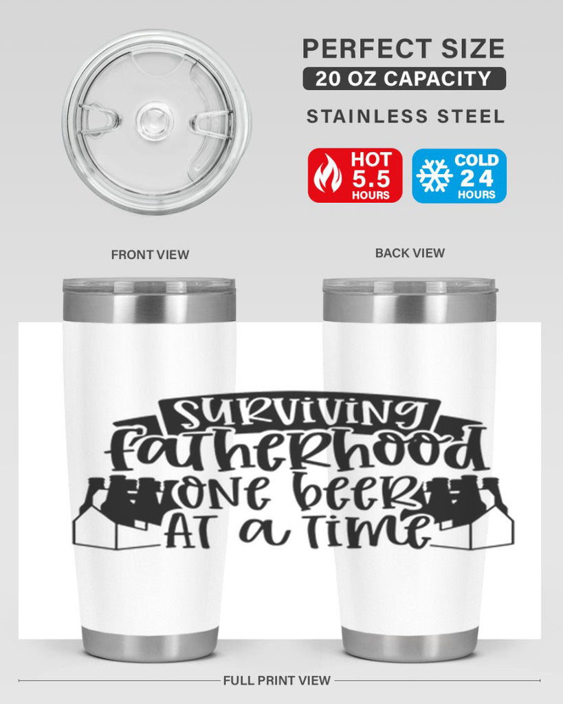 surviving fatherhood one beer at a time 19#- fathers day- Tumbler