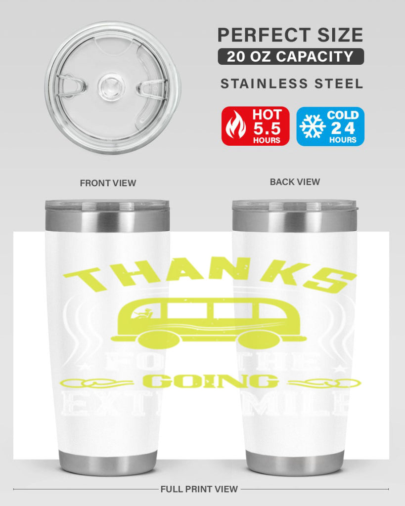 thanks for the going extra mile Style 14#- bus driver- tumbler