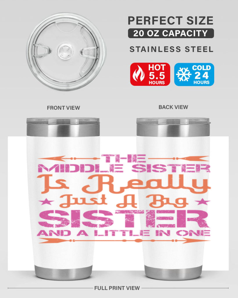 the middle sister is really just a big sister and a little in one 8#- sister- Tumbler