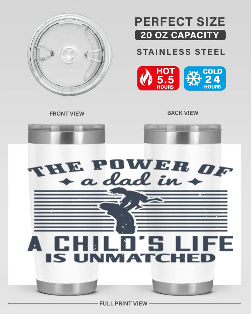 the power of a dad 150#- fathers day- Tumbler