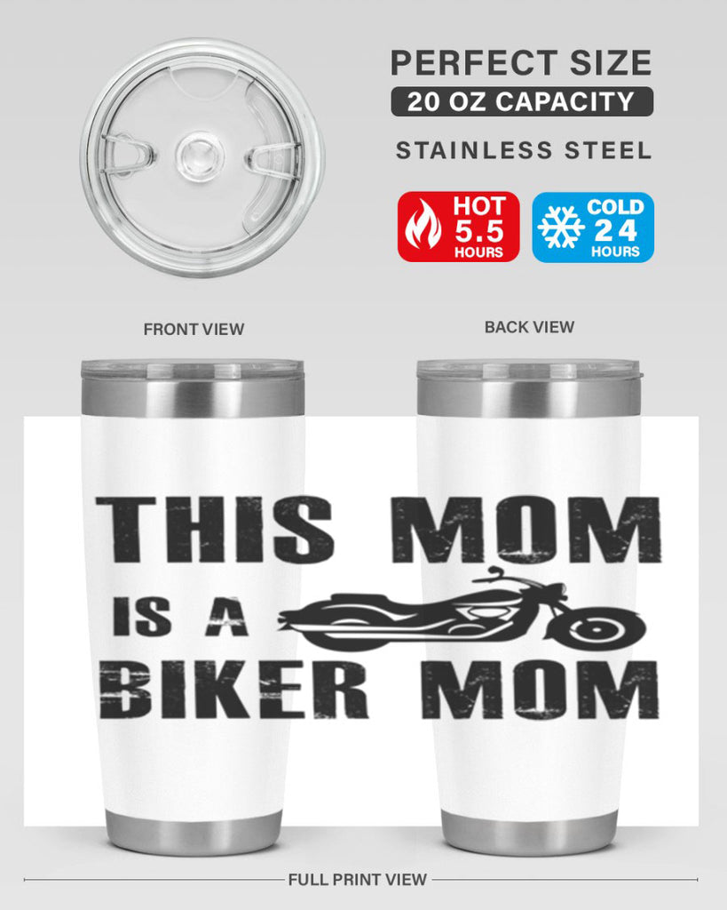 this mom is a biker mom 35#- mom- Tumbler