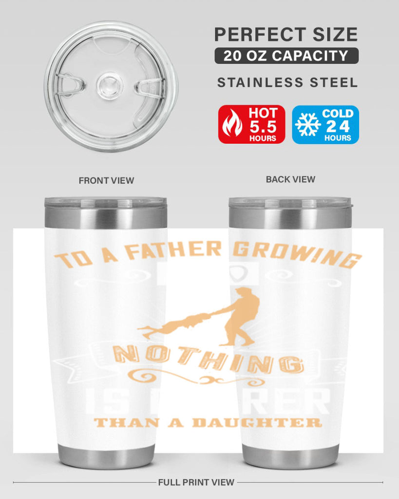 to a father growing old nothing is dearer than a daughter 155#- fathers day- Tumbler