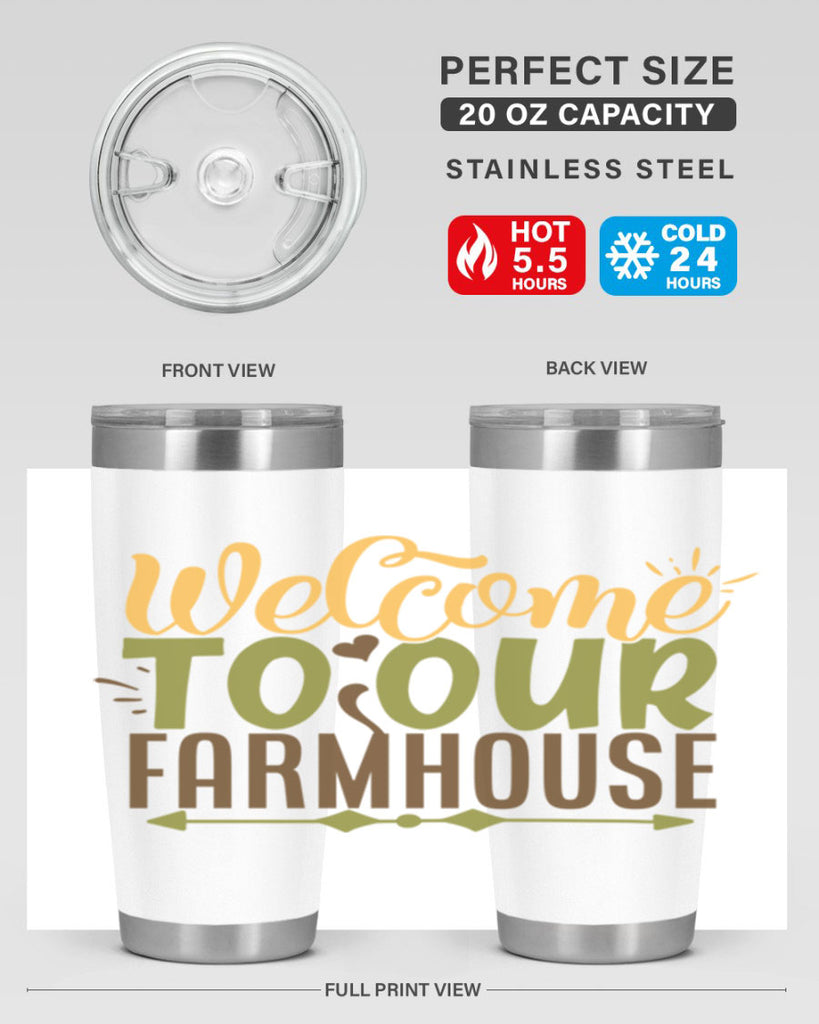 welcome to our farmhouse 2#- farming and gardening- Tumbler