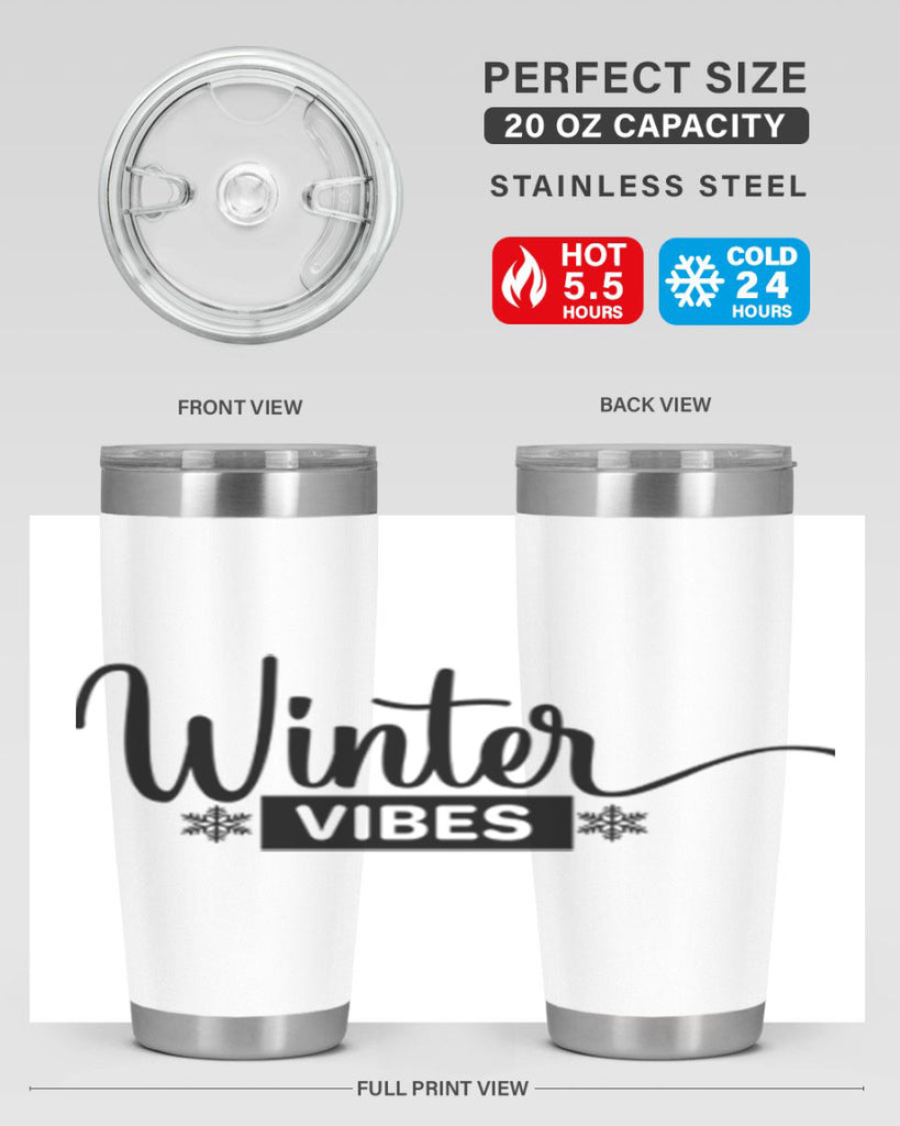 winter vibes 544#- winter- Tumbler