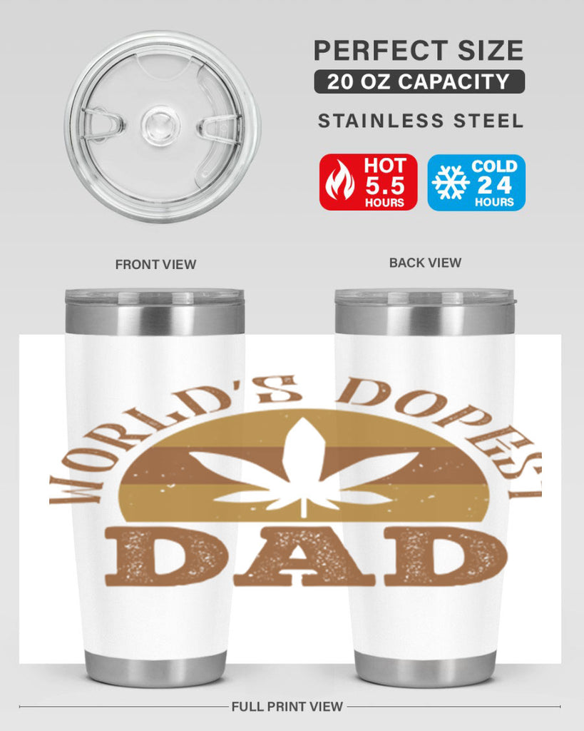 world’s dopest dad 137#- fathers day- Tumbler