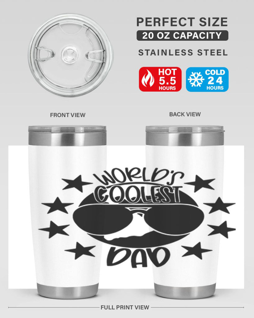 worlds coolest dad 11#- fathers day- Tumbler
