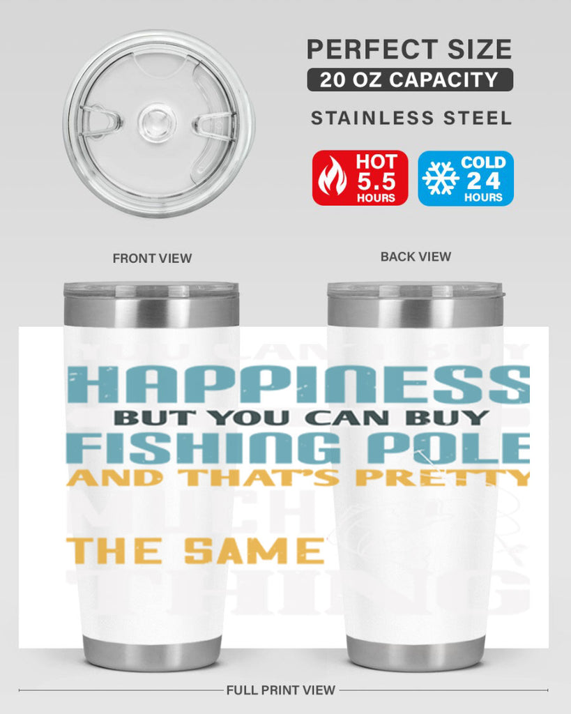 you cant buy happiness 3#- fishing- Tumbler