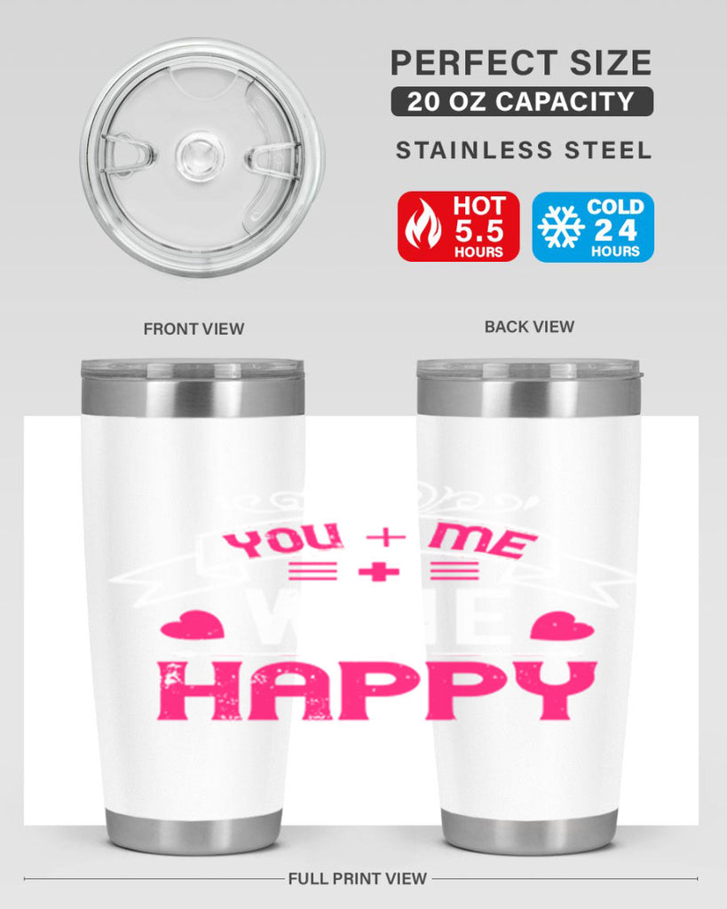 you me wine happy 1#- valentines day- Tumbler