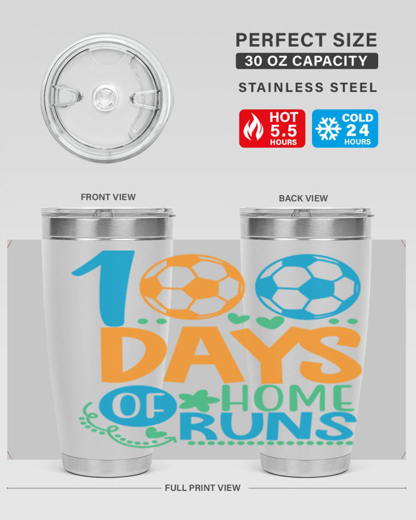 100 days of home runs 19#- 100 days of school- Tumbler