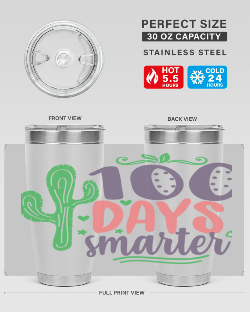 100 days smarterr 23#- 100 days of school- Tumbler