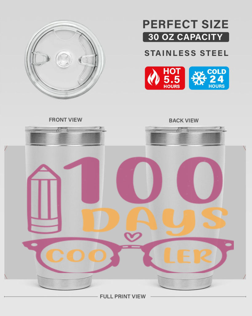 2 days cooler 42#- 100 days of school- Tumbler