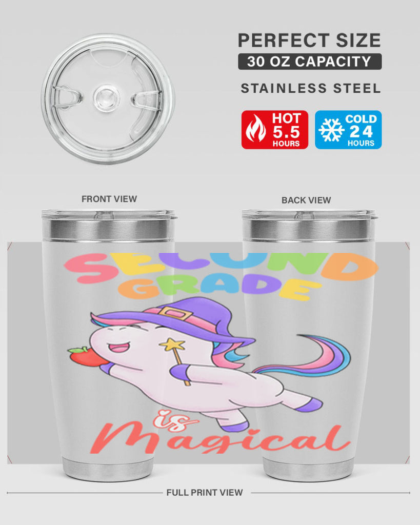 2nd Grade is Magical Unicorn 5#- second grade- Tumbler