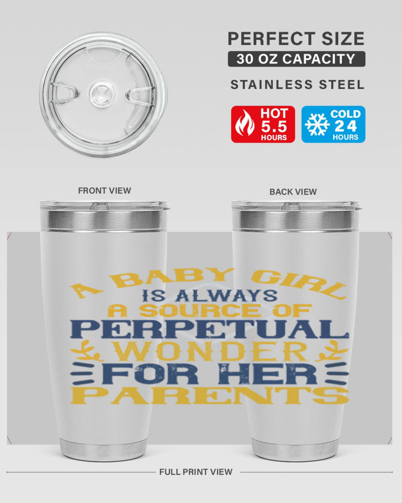 A baby girl is always a source of perpetual wonder for her parents Style 142#- baby- tumbler