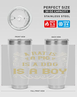 A rat is a pig is a dog is a boy Style 99#- pig- Tumbler