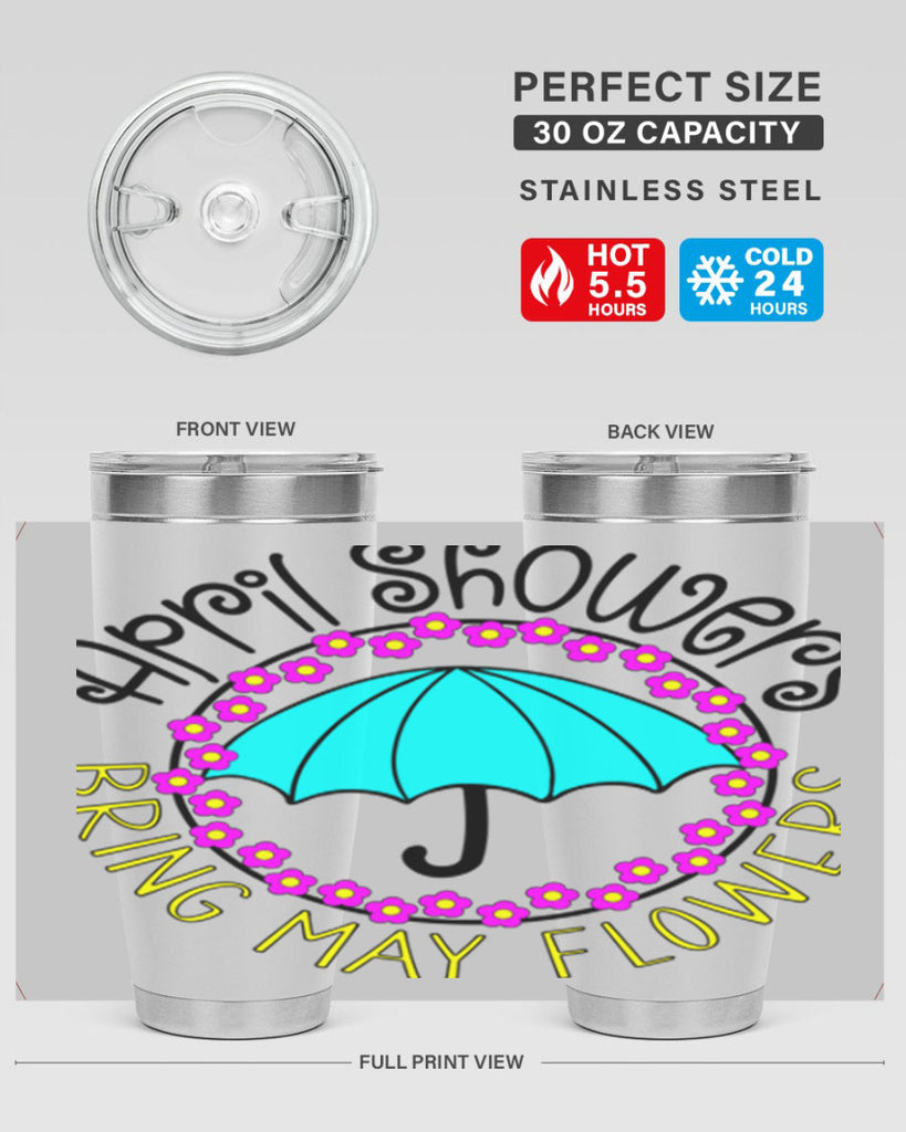 April showers21#- spring- Tumbler