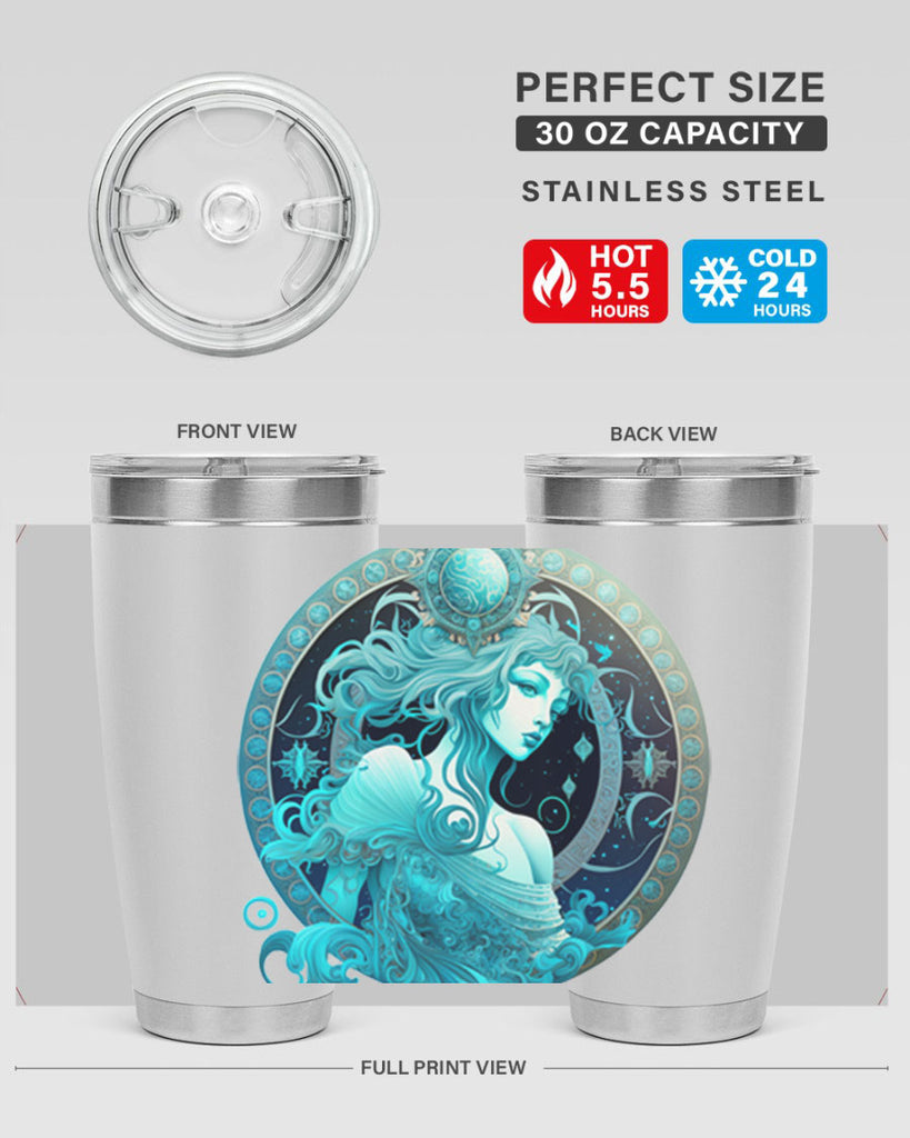 Aquarius 63#- zodiac- Tumbler