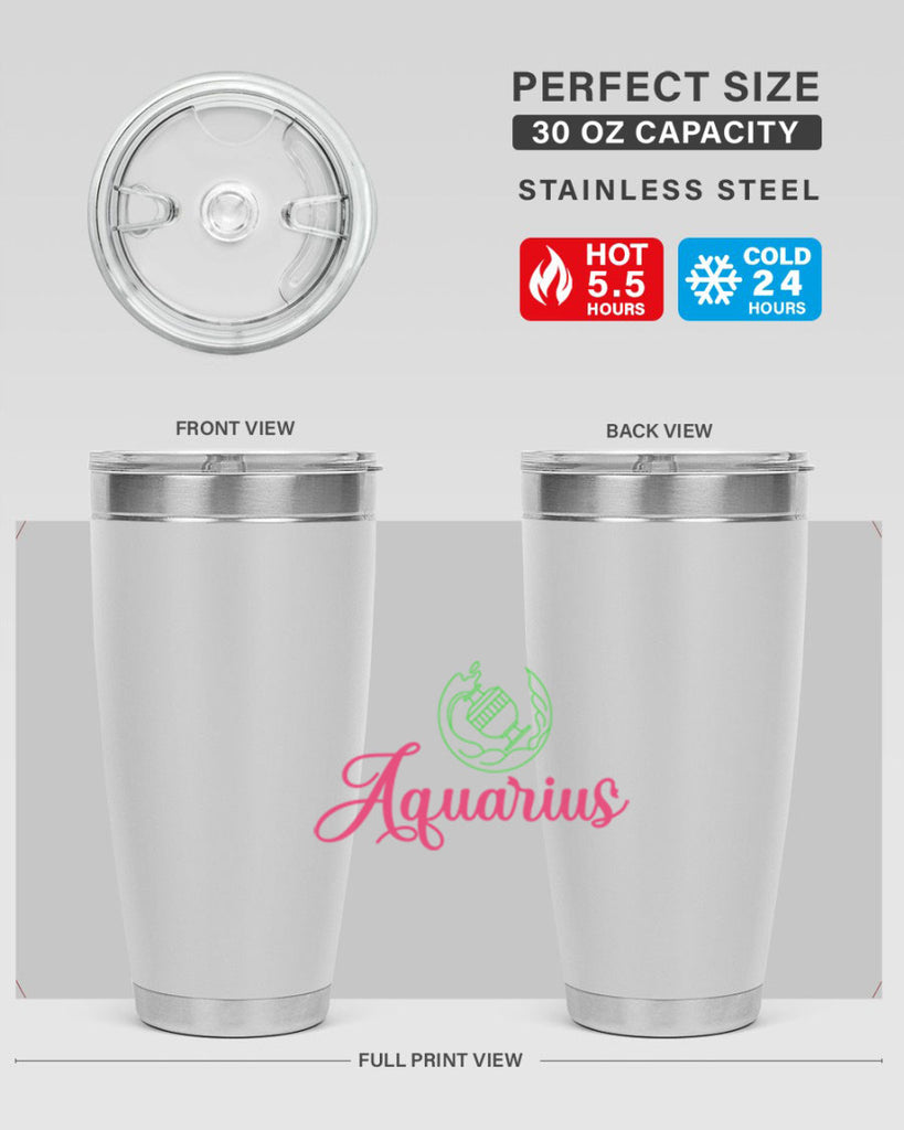 Aquarius 70#- zodiac- Tumbler