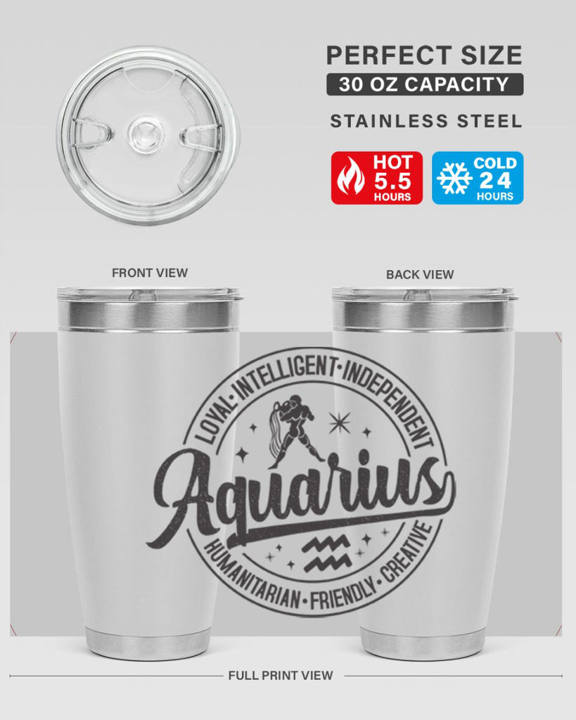 Aquarius 71#- zodiac- Tumbler