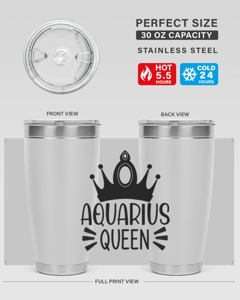 Aquarius queen 73#- zodiac- Tumbler