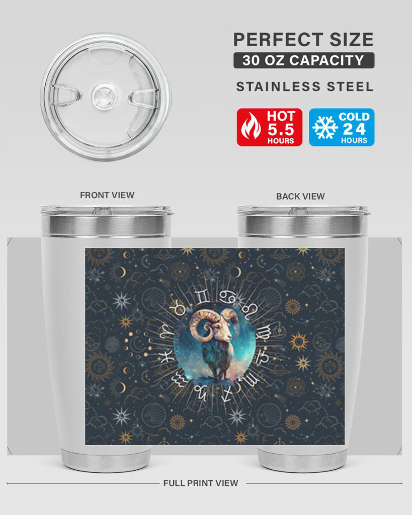 Aries Straigth 95#- zodiac- Tumbler