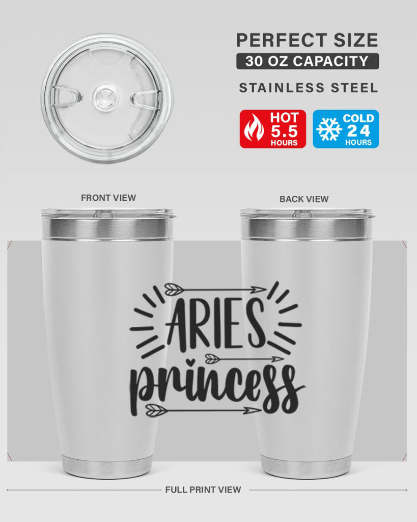 Aries princess 115#- zodiac- Tumbler