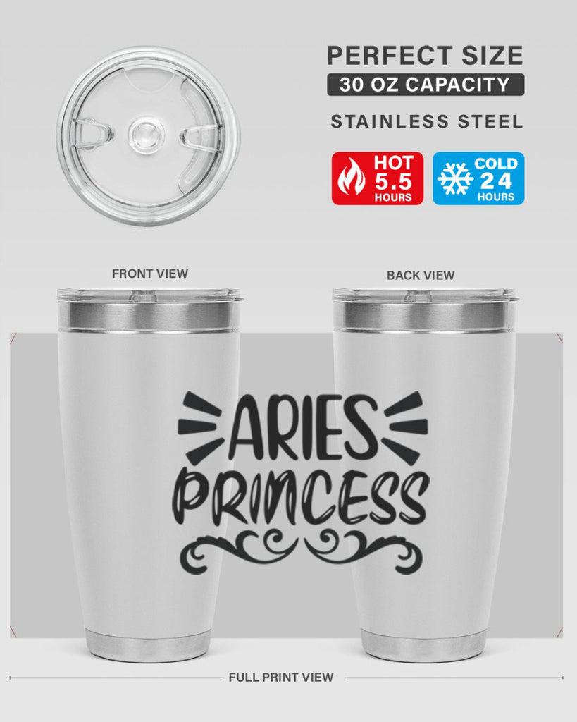 Aries princess 117#- zodiac- Tumbler