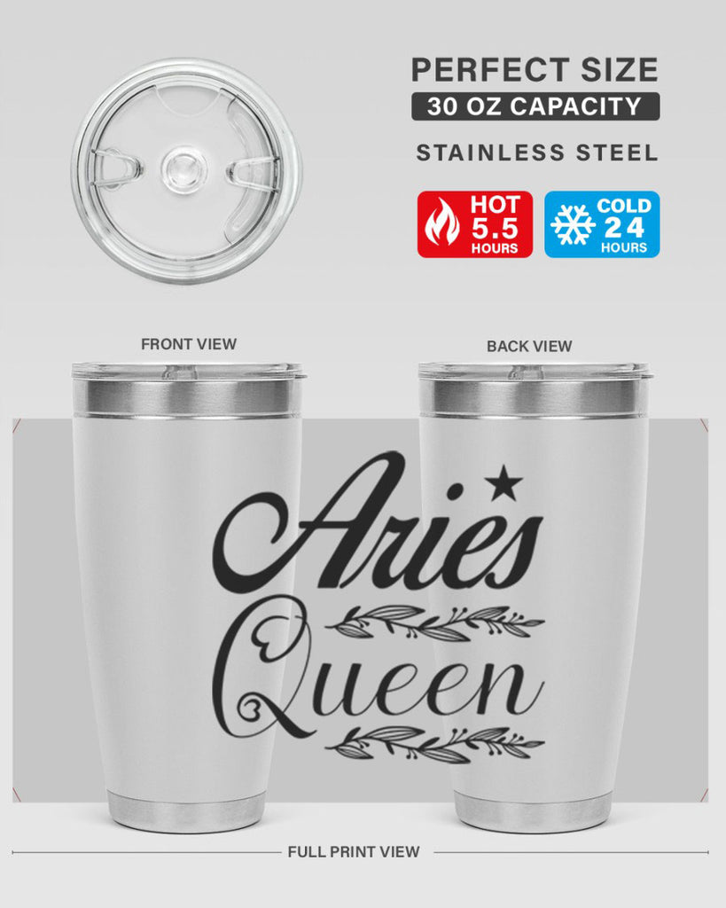 Aries queen 119#- zodiac- Tumbler