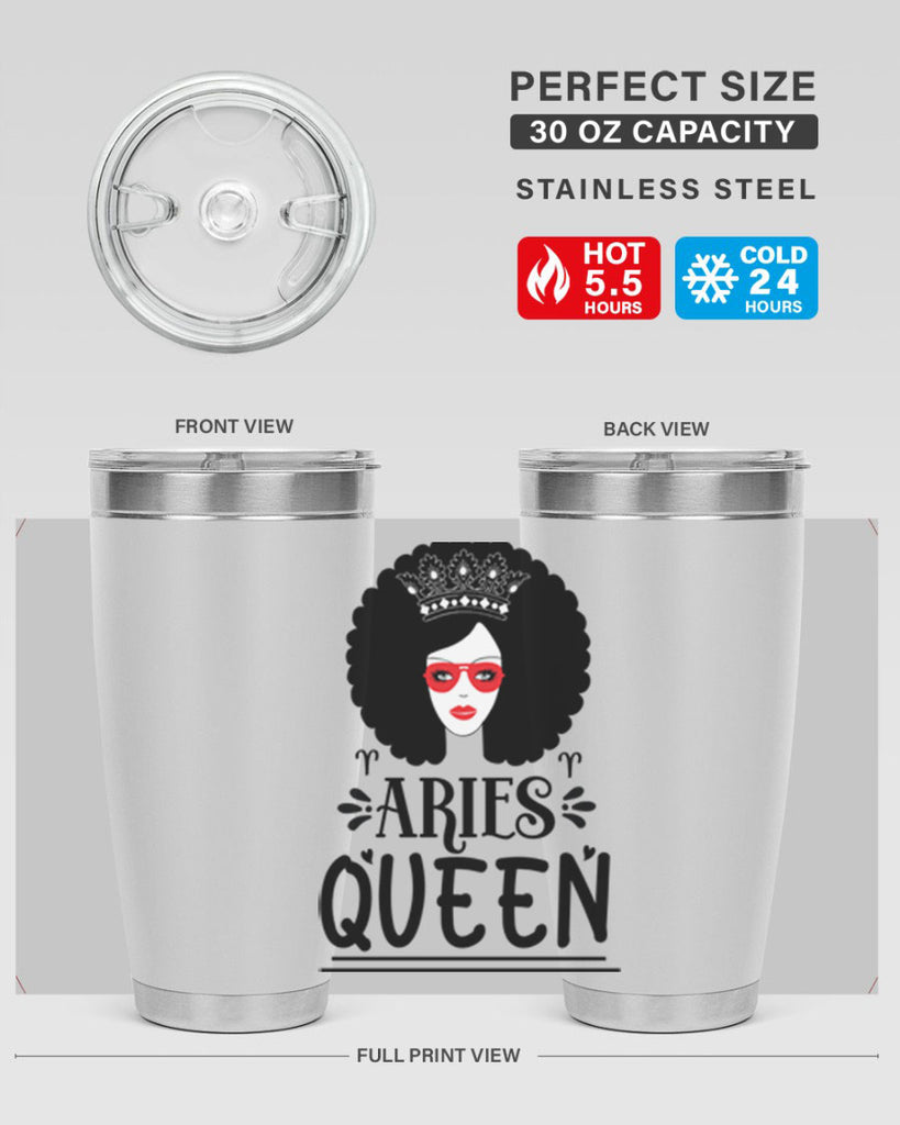 Aries queen 120#- zodiac- Tumbler