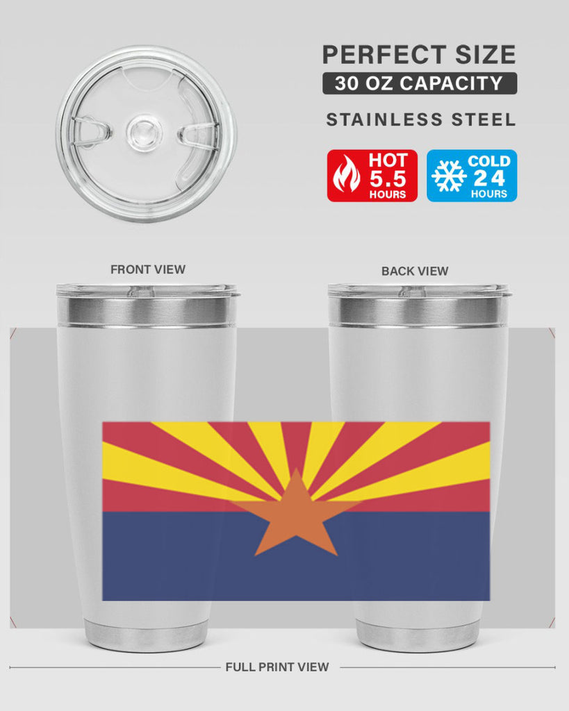 Arizona 49#- Us Flags- Tumbler