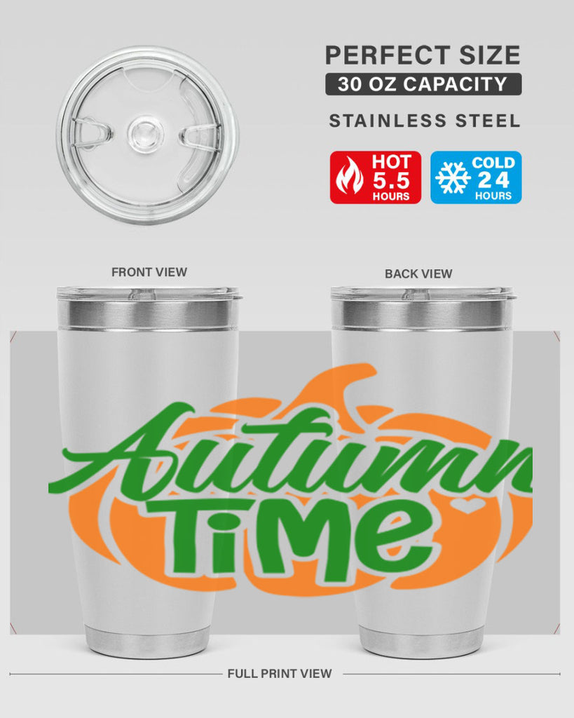 Autumn Time 34#- fall- Tumbler