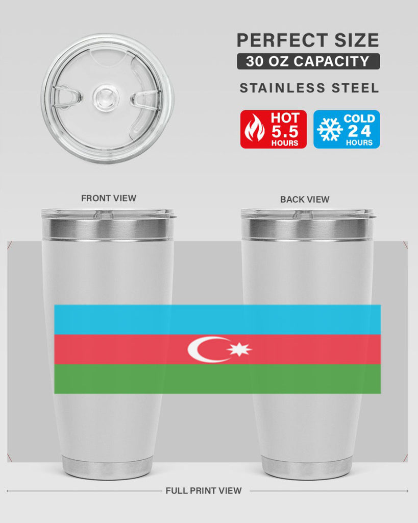 Azerbaijan 187#- world flags- Tumbler