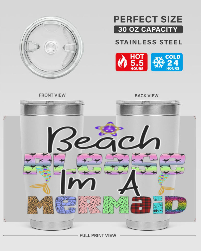 Beach Please Im A Mermaid 59#- mermaid- Tumbler