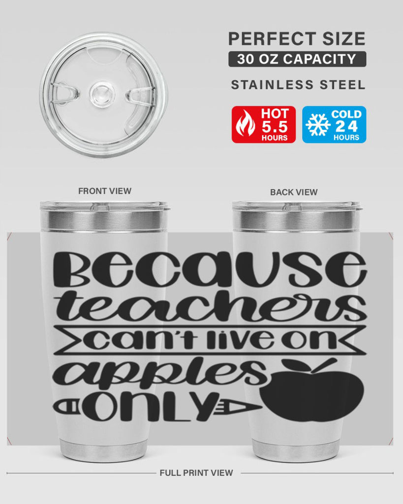 Because Teachers Cant Live Style 88#- teacher- tumbler