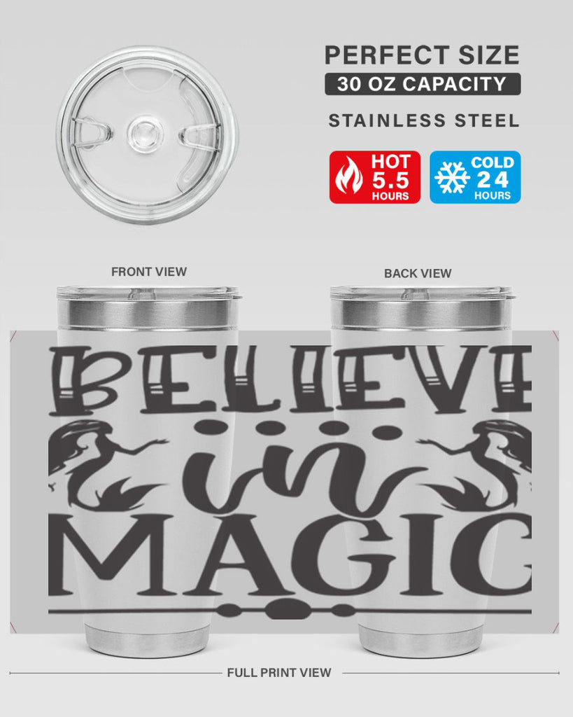 Believe in magic 65#- mermaid- Tumbler