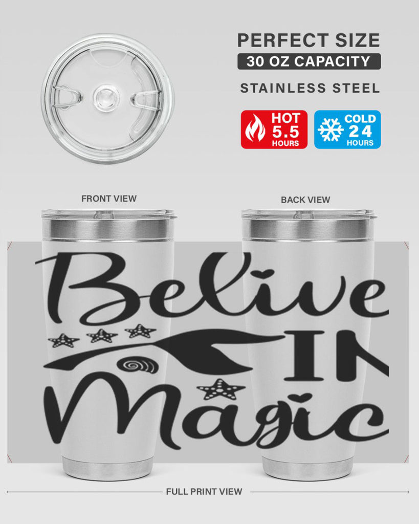 Belive in magic design 66#- mermaid- Tumbler