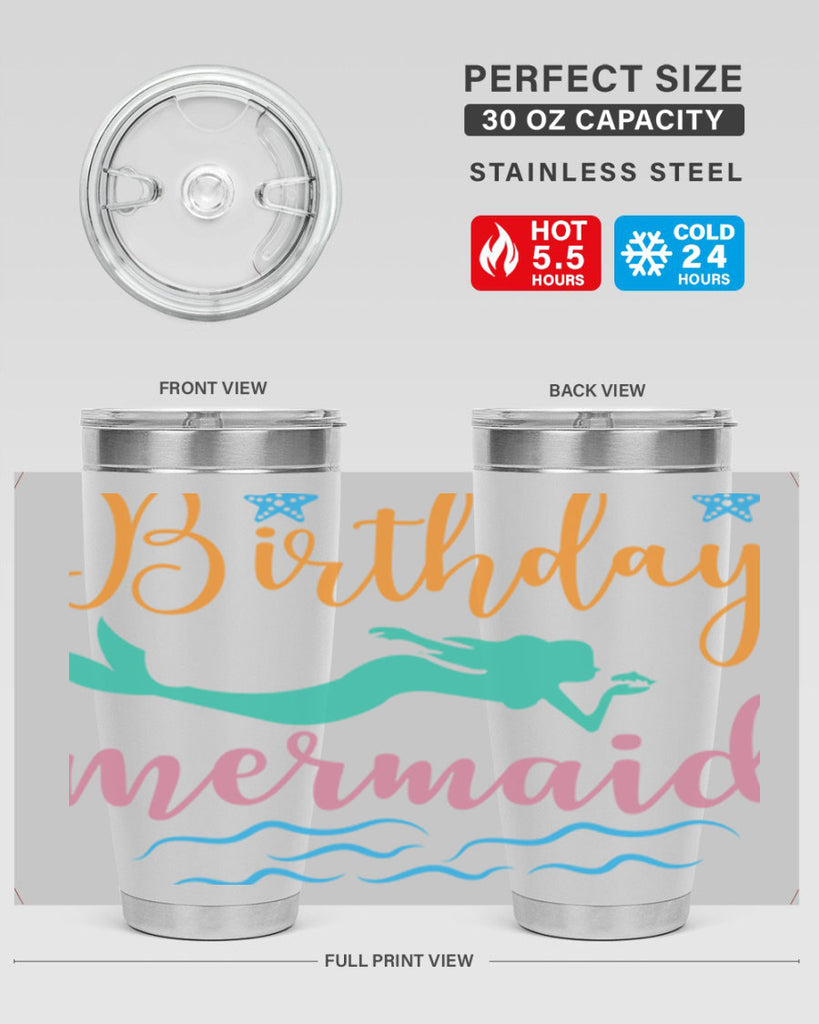 Birthday Mermaid Design 79#- mermaid- Tumbler
