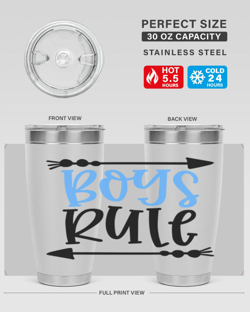 Boys Rule Style 108#- baby- tumbler