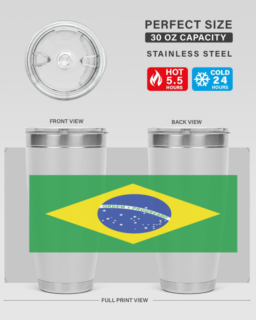 Brazil 174#- world flags- Tumbler