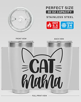 Cat Mama Style 84#- cat- Tumbler