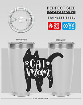 Cat Mom Style 86#- cat- Tumbler