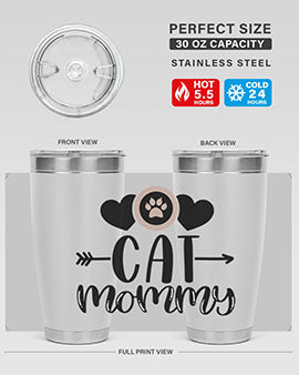 Cat Mommy Style 87#- cat- Tumbler